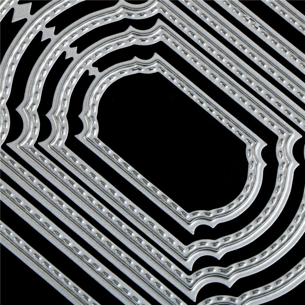 6pcs Square Frame Metal Cutting Die For DIY Scrapbooking Album Paper Card.l8