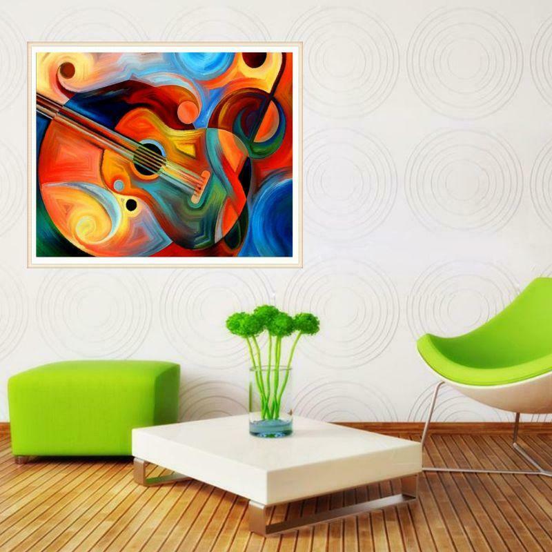 Guitar 5D DIY Full Drill Diamond Painting Embroidery Cross Stitch Kit