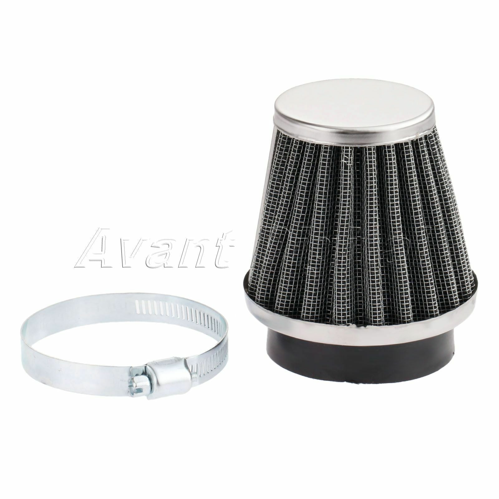 1 Motorcycle Air Filter Cleaner Inside diameter 52mm Double Layer Steel Pod Dirt