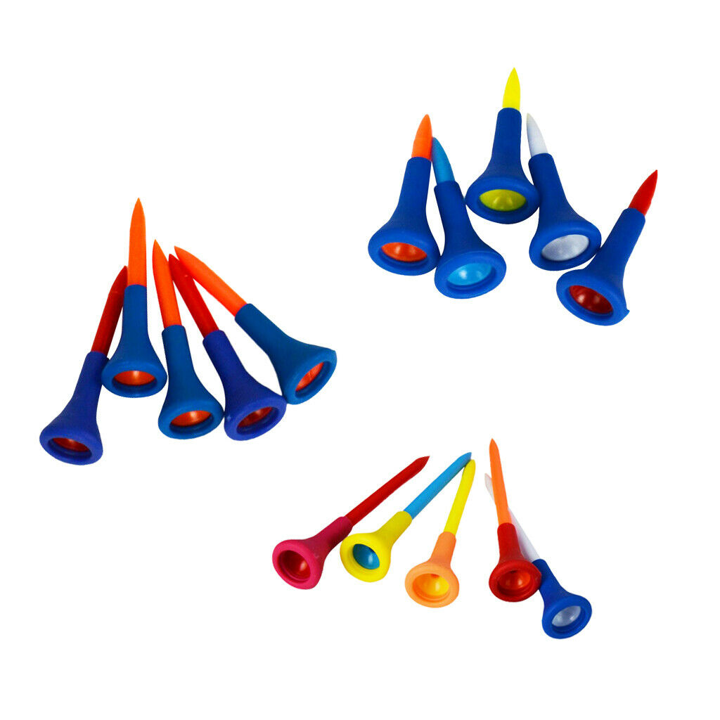 High Quality Soft Rubber Cushion Top Golf Tees Color Short Accessories