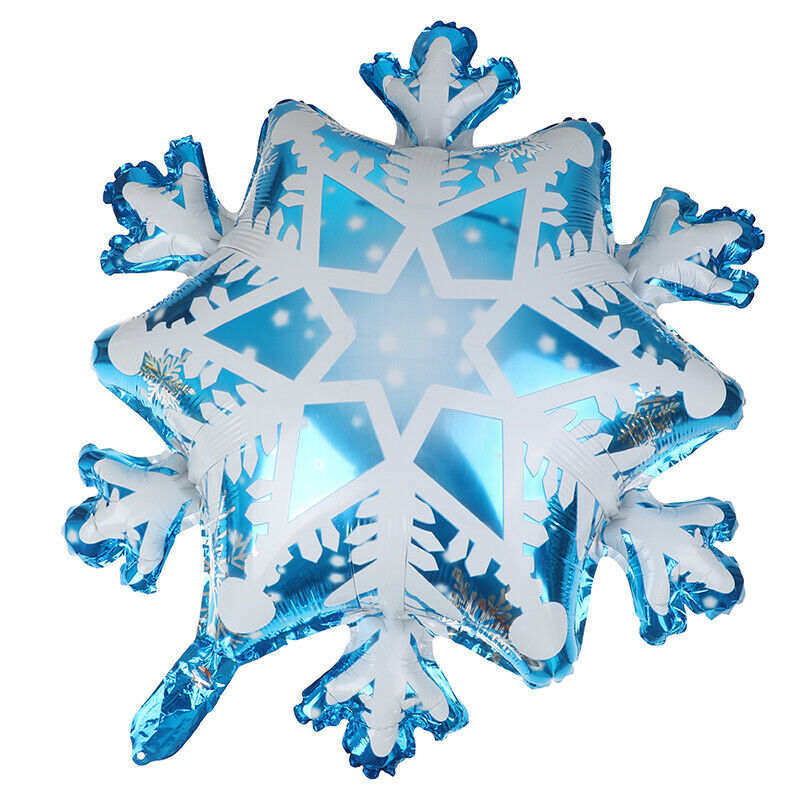 27" Christmas Supplies Foil Balloons Snowflake Winter Ballon Ice Snow Kids To TH