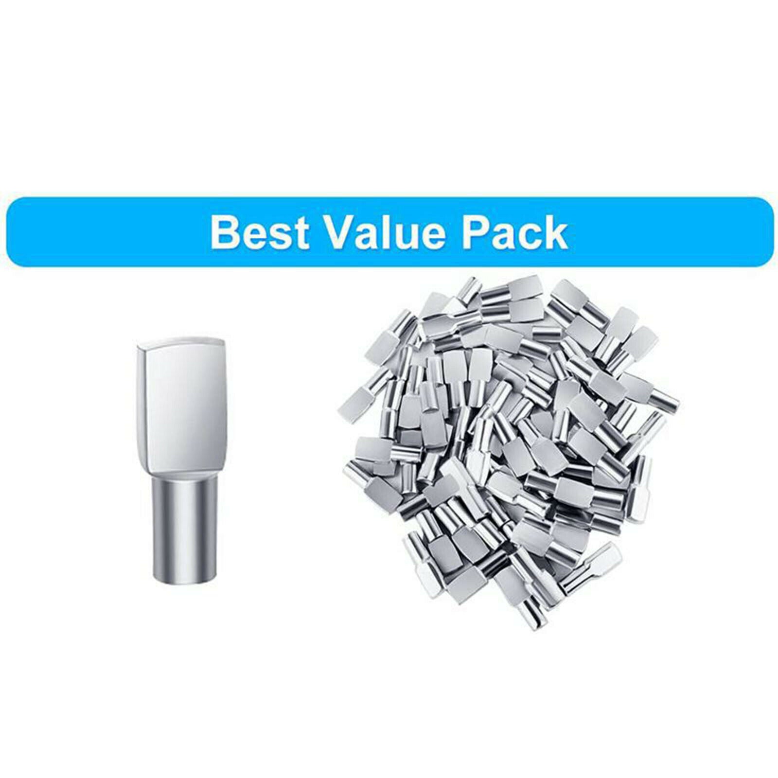 60pack Shelf Pegs 5mm Cupboard Fixed Shelf Pins Bracket Support Pegs Holder