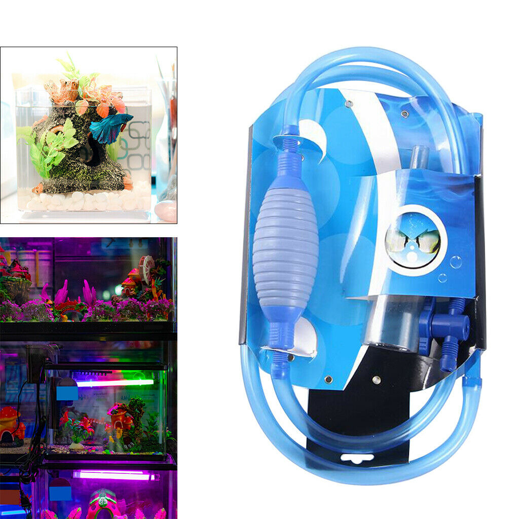 Durable Fish Tank Cleaner Easy to Use with Soft Hose Adjustable Outlet Valve