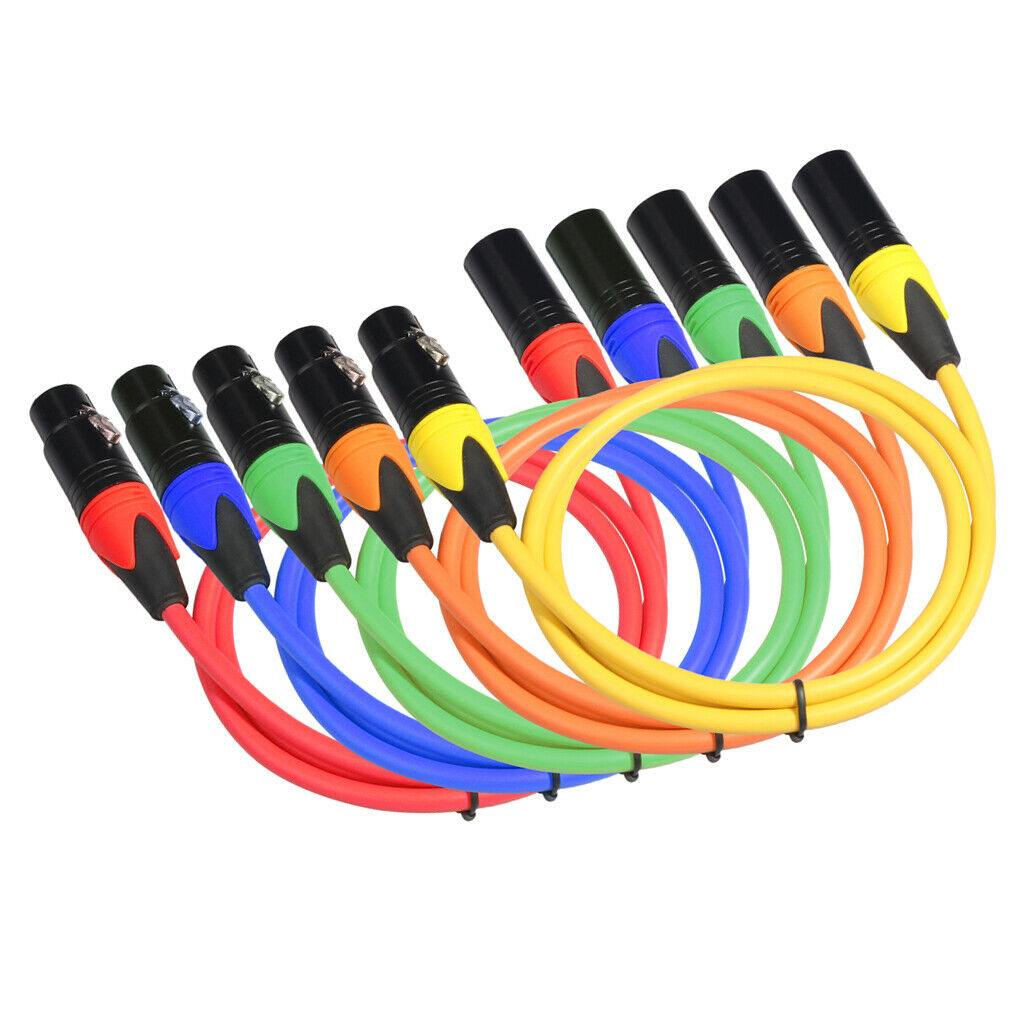 1M/3ft Microphone Mic  3 Pin Male To Female Plugs XLR Patch Audio Cables