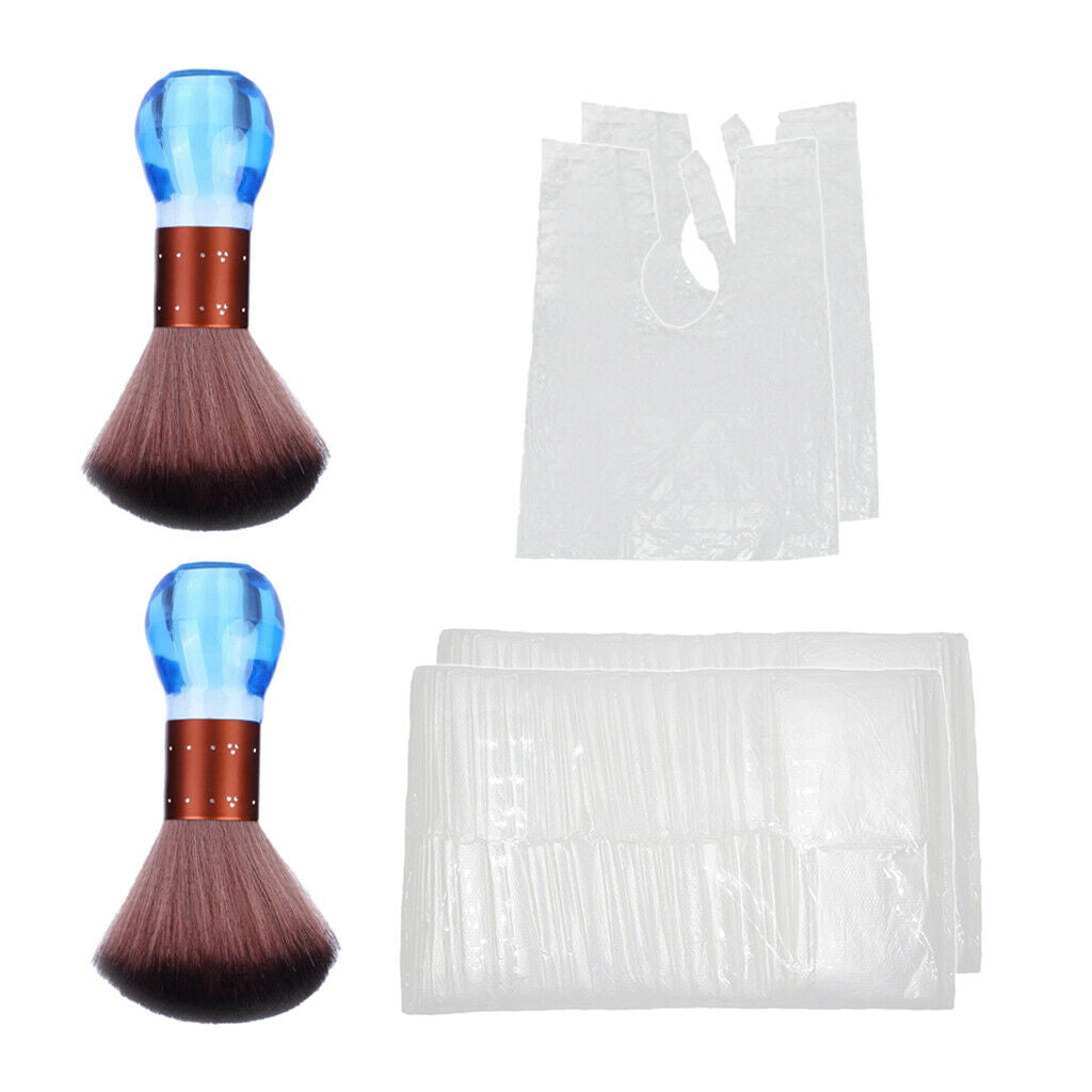 200x Disposable Hair Cutting Gowns Salon Barber w/ Neck Brush Sweep 60x80cm