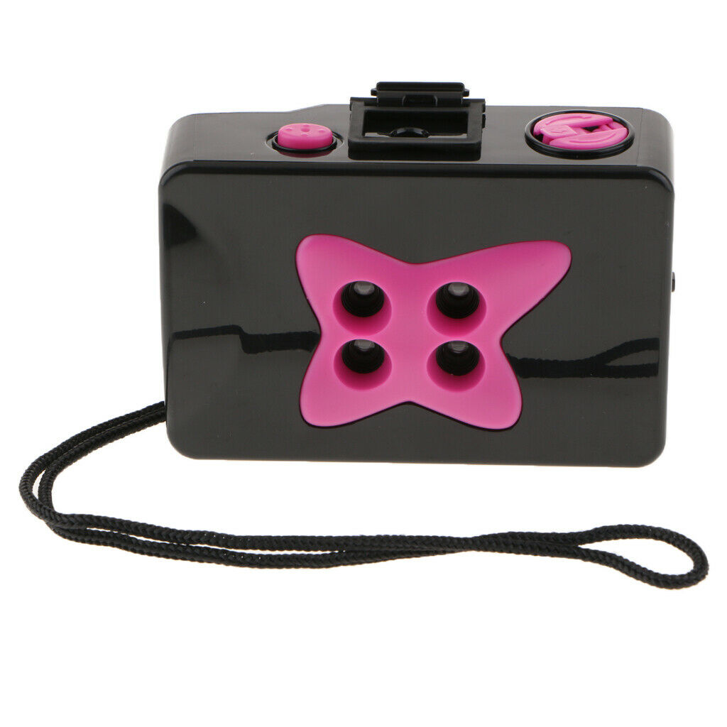 Mini Cute Lomo 4 Lens Film Cameras for Casual Snapshot Photography, Black