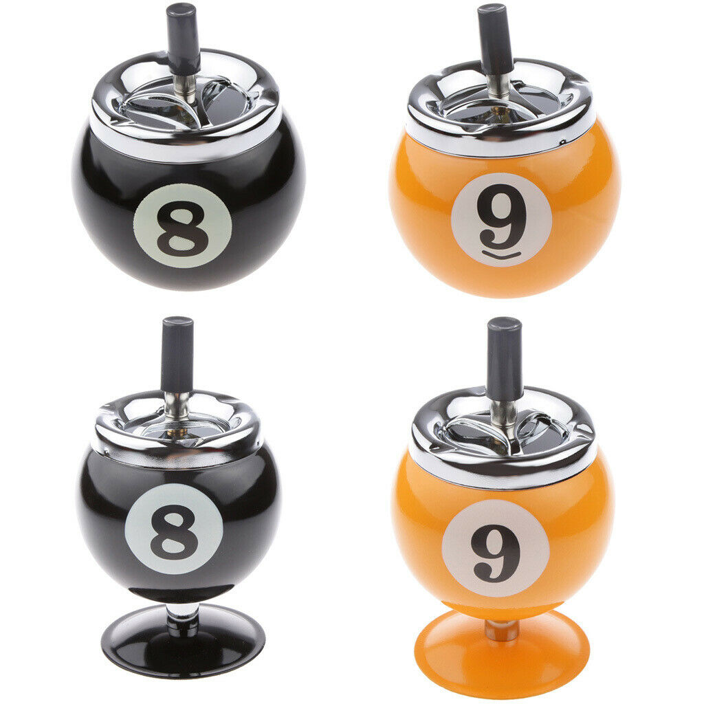 Collectible Gift Aluminum Pool Billiard Ball Ashtray no base