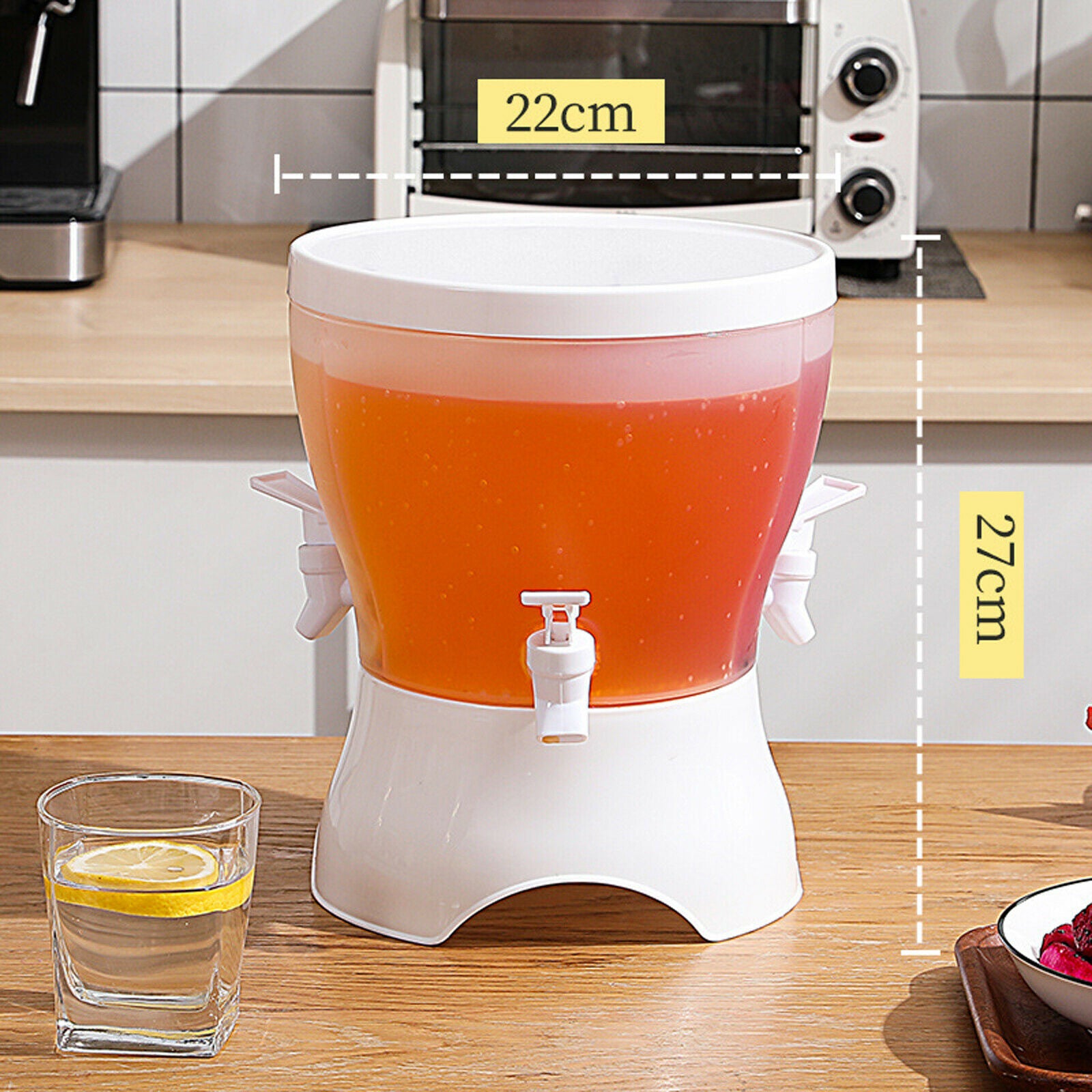 3 Compartments Cold Kettle Fruit Teapot Cool Water Bucket Cold Drink Bottle