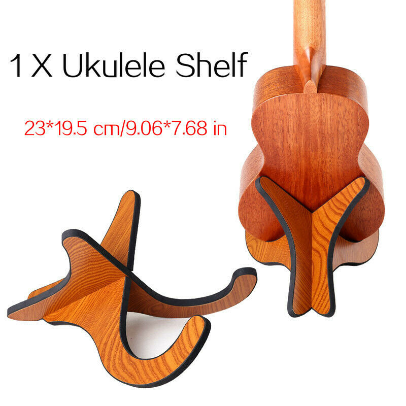 1 PC Guitar Ukulele Holder Stand Wooden Collapsible Guitar Display Stand Rack