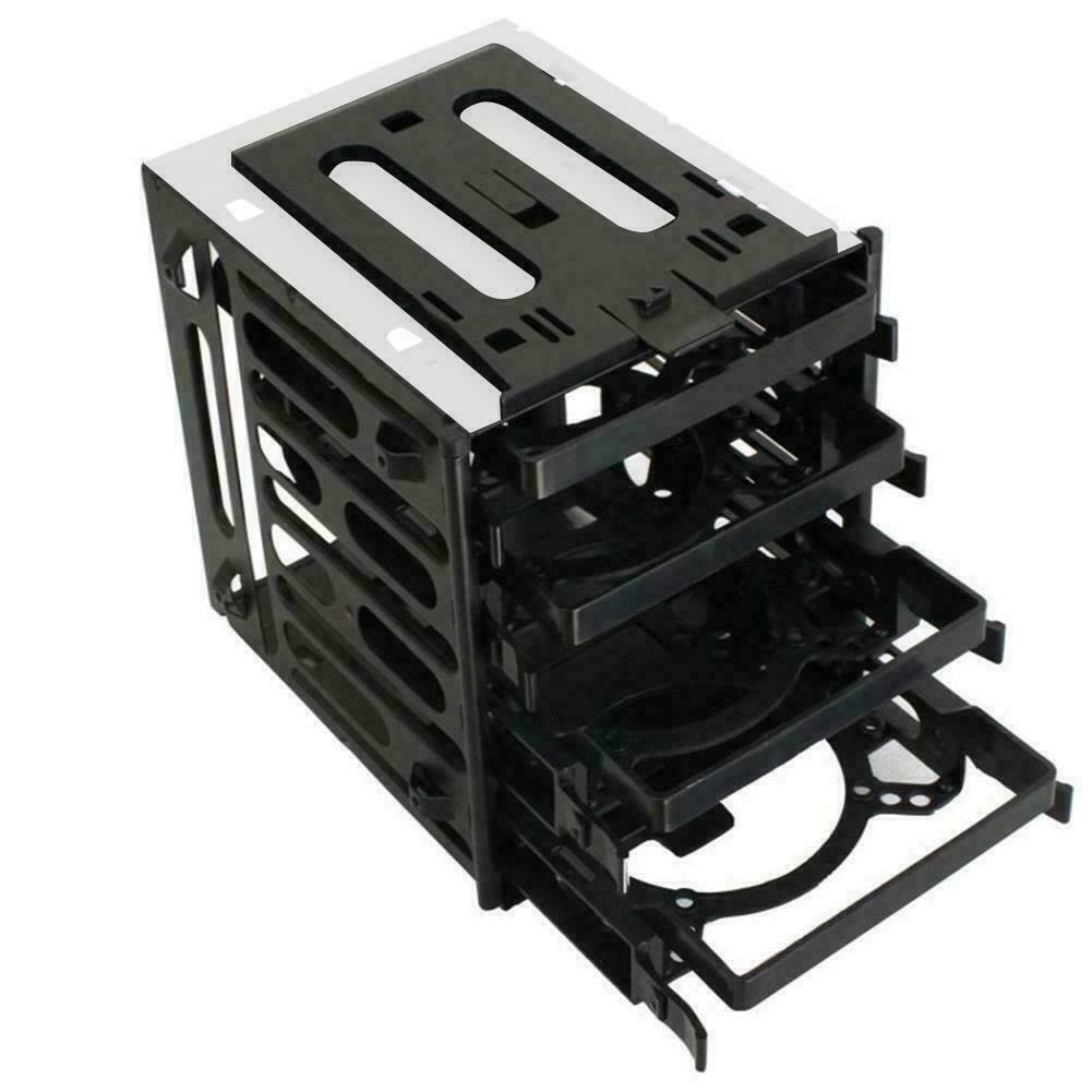 5.25" to 4x 3.5" SATA SAS Hard Drive HDD Cage Rack Tray Slot Bay CD-ROM U0B0