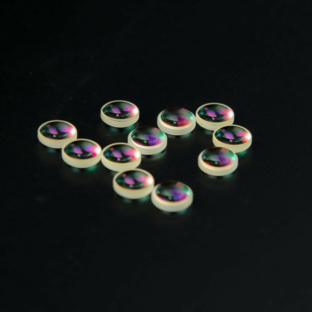 20pcs Optical Glass Defective Double Convex Magnifier Lens Decorative Prism