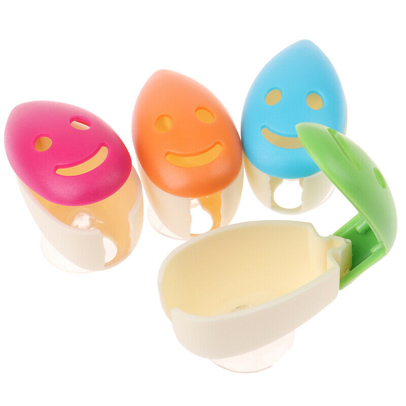 4PCS/lot Tooth brush Cover Toothbrush Holders Case Suction Cup Bath Tube TrDEAU