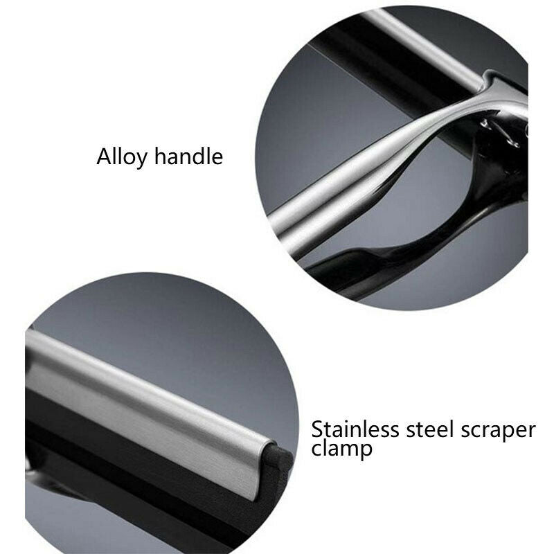 Stainless Steel Bathroom Shower Glass Window Squeege Wiper With H HxQ XC