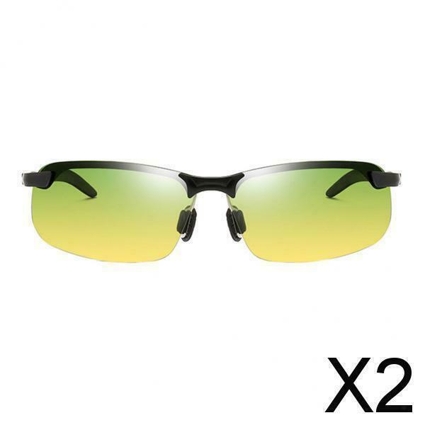 2X Polarized Sunglasses Men Driving UV400 Glasses  Day And Night Vision