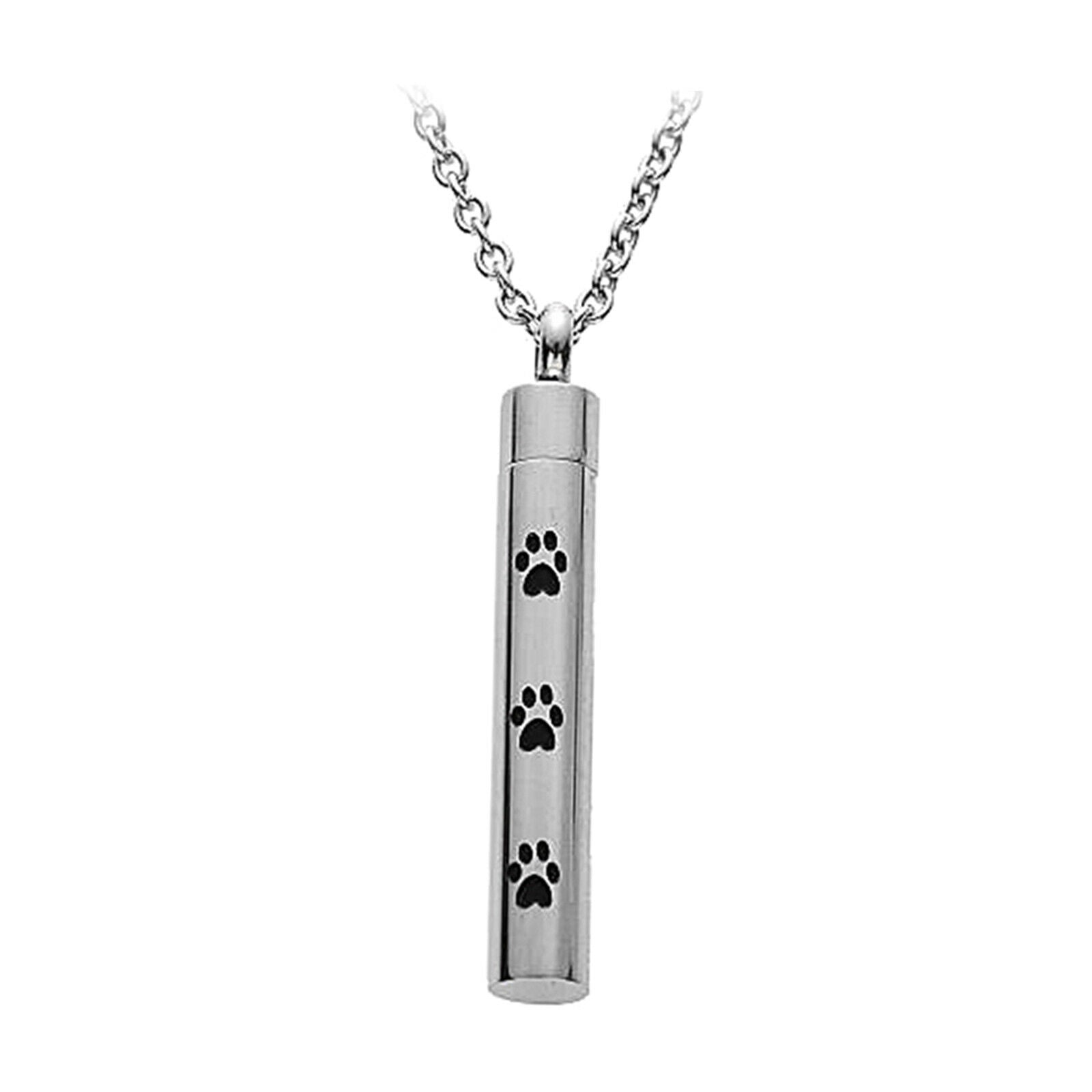 Cremation Keepsake Urn Necklace Bottle Ash Holder Pendant for Women Men