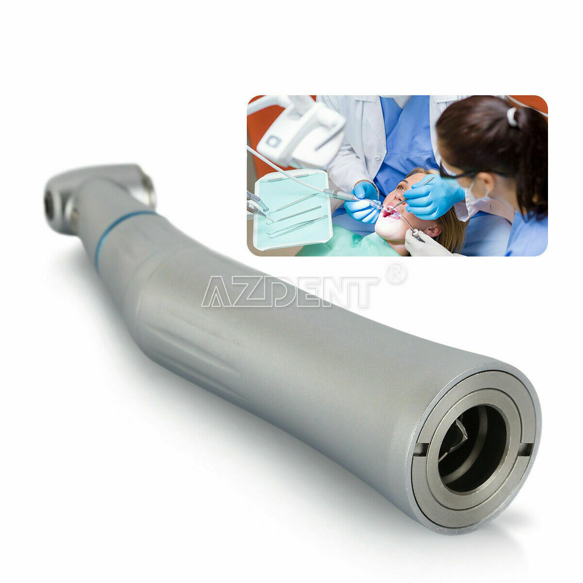 Dental 1:1 Contra Angle Low Speed Handpiece Inner Water Internal Spray AZDENT