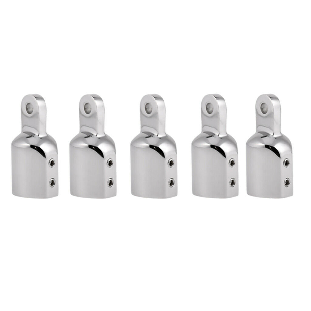5Pcs Stainless Steel Eye End Cap Bimini Top Fitting Hardware 1" Boat Hardware