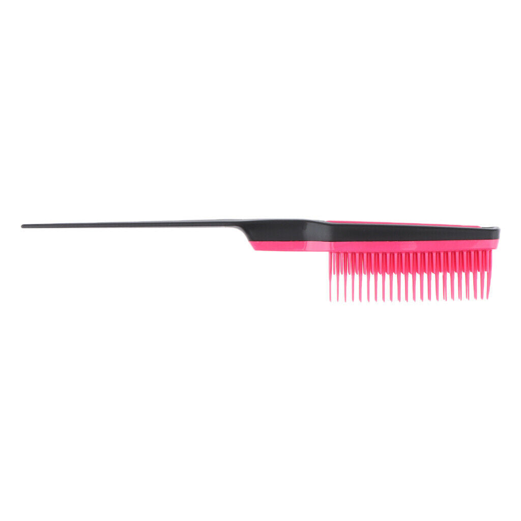 Lots 2 Plastic Rat Tail Teasing Brush Frizz Free Scalp Massage Styling Brush
