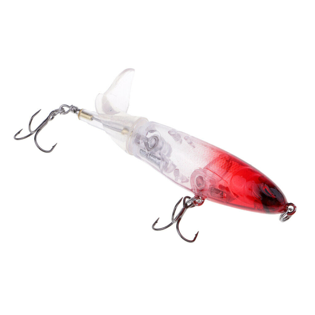 2 Pieces Whopper Popper Bionics Fishing Lure Artificial Hard Fishing Baits