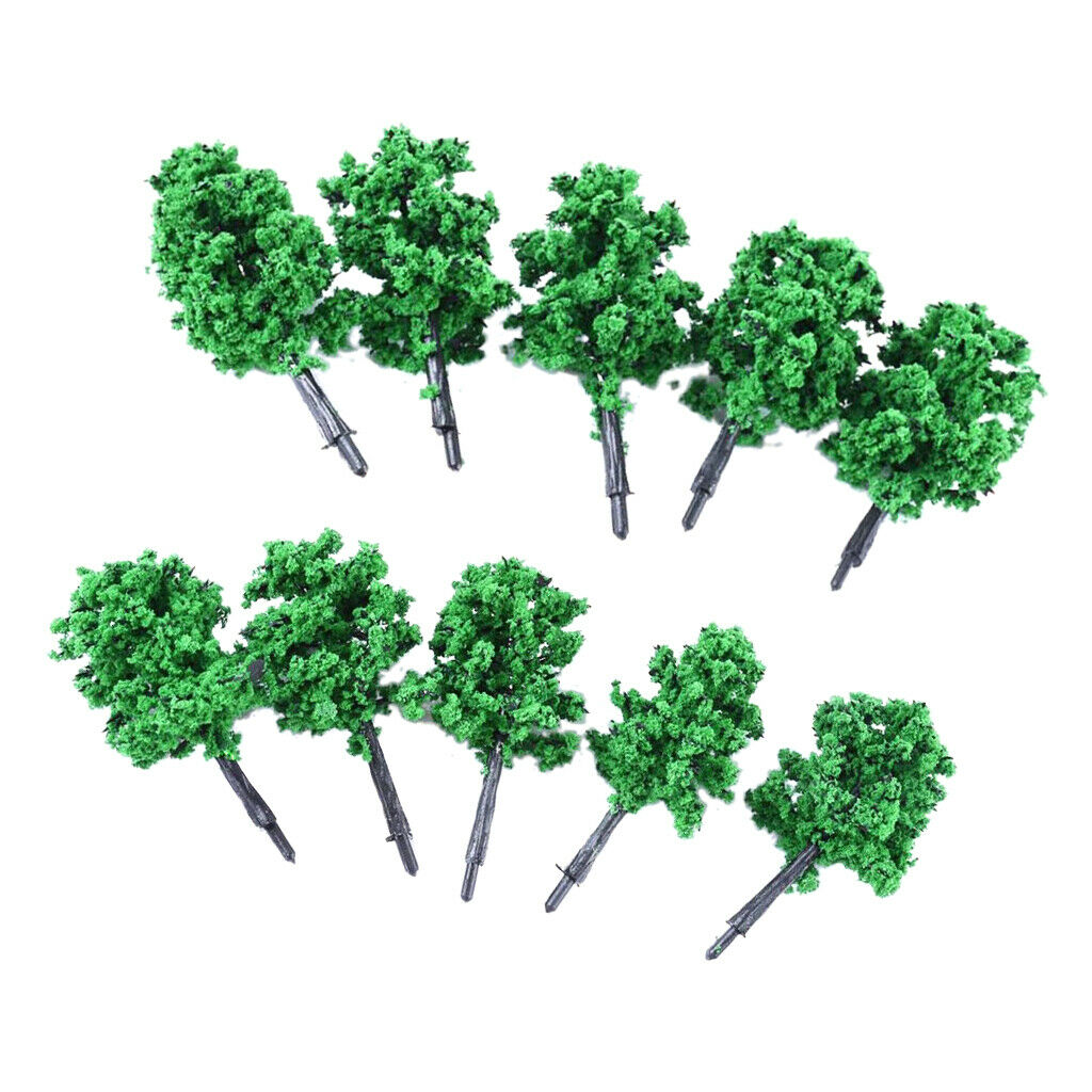 Lot of 10 Pieces Trees Trunks Plastic Models for Landscape Construction Park -