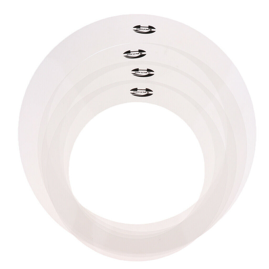 4 Pieces Drum Dampening Tone Control Rings Musical Instrument Accessories