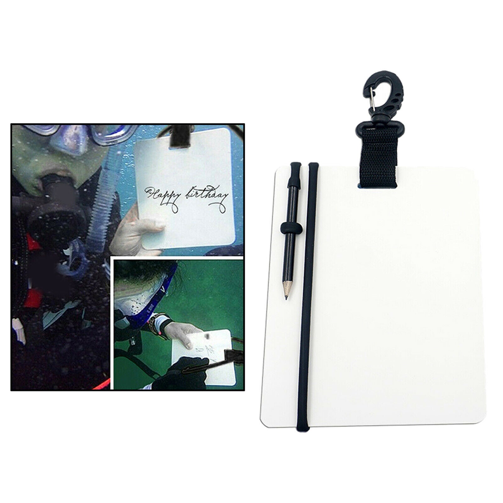 Scuba Underwater Dive Writing Slates Notebook Diving Swimming Accessories