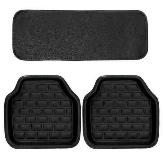 Black Safe Skidproof Waterproof Car Floor Mat for 5 Seats Left Hand Drive Car
