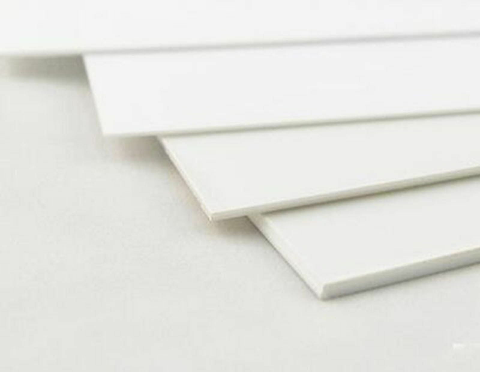 1 pcs ABS Styrene Plastic Flat Sheet Plate 1mm x 200mm x 200mm, white