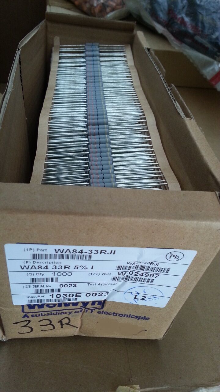 25pcs WELWYN WA84 33R 3W 5% TINNED COPPER HI END TUBE AMP Resistors FOR AUDIO!