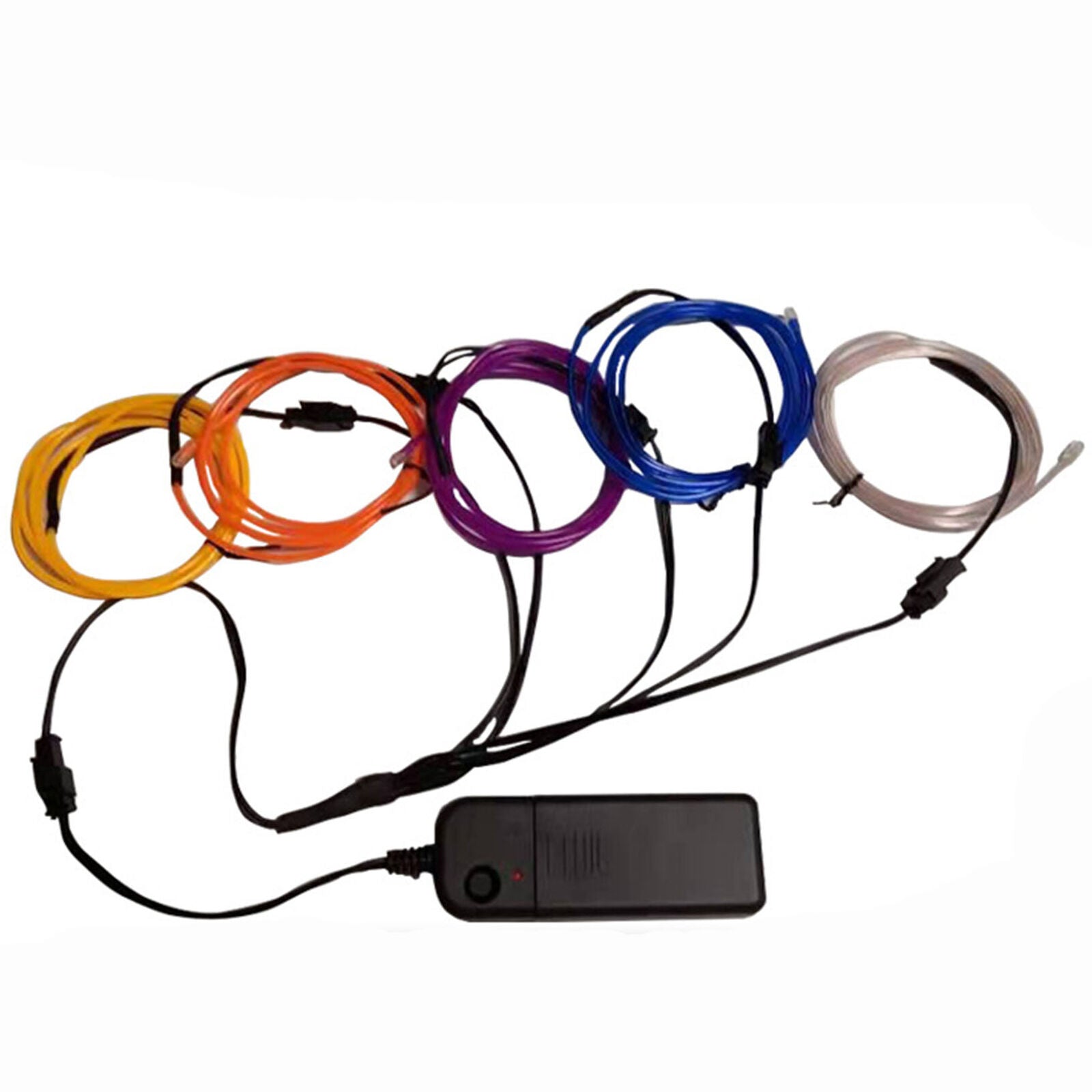 Neon LED Light Glow EL Wire String Strip Rope Tube Car Party+ Battery Controller