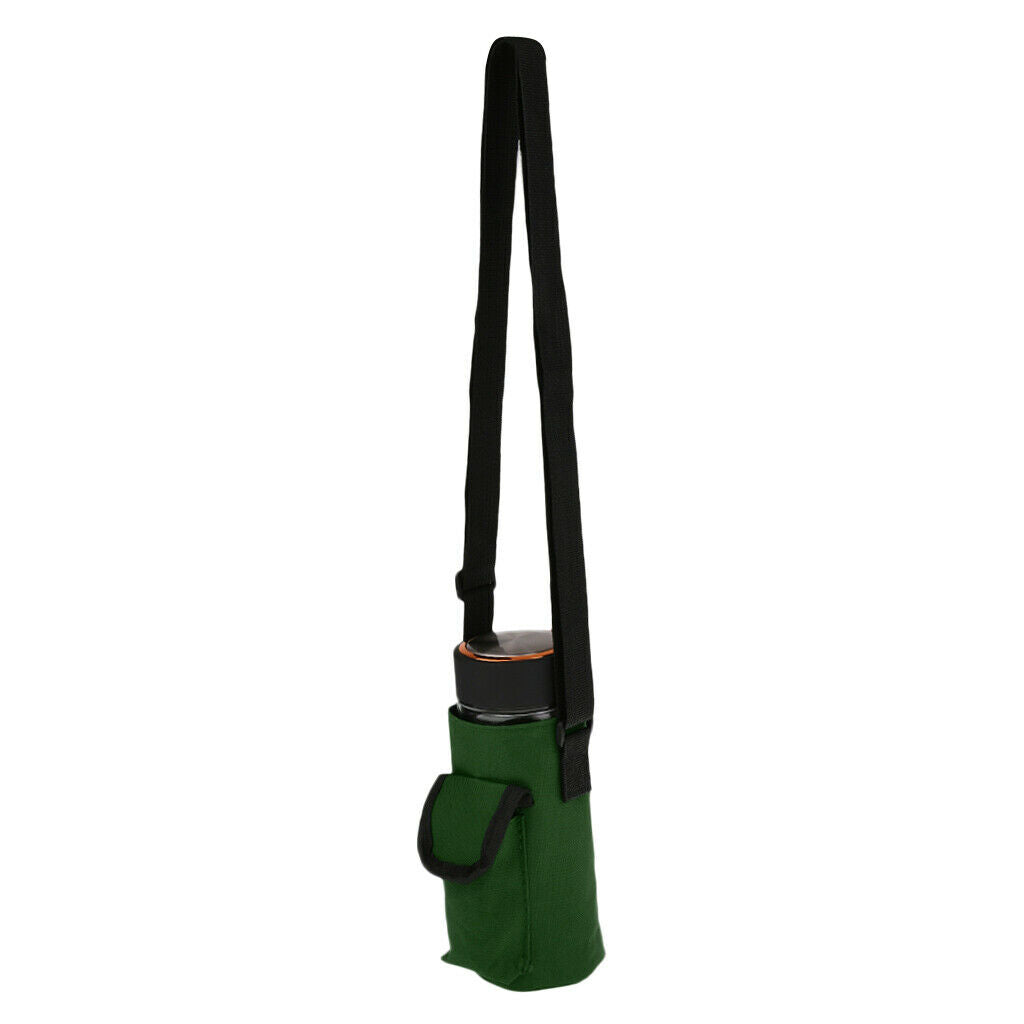 Waterproof Water Bottle Holder Carrier Pouch Sleeve with Pocket Army Green