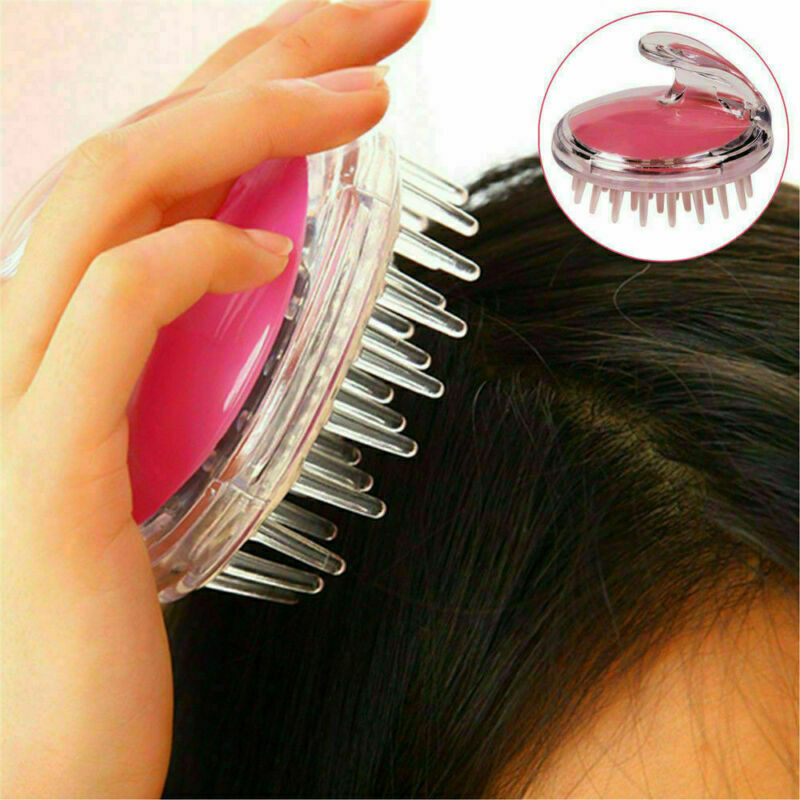 Silicone Massager Shampoo Scalp Soft Shower Body Washing Hair Brush Comb Massage