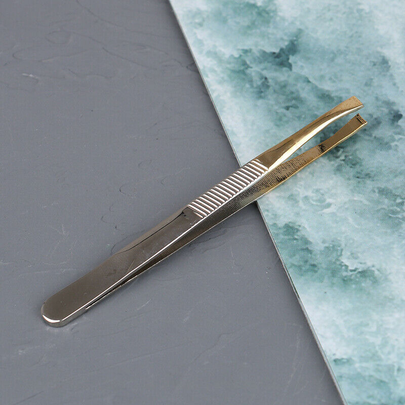 1Pcs Eyebrow Tweezers Professional Hair Beauty Slanted Stainless Steel Tw.l8
