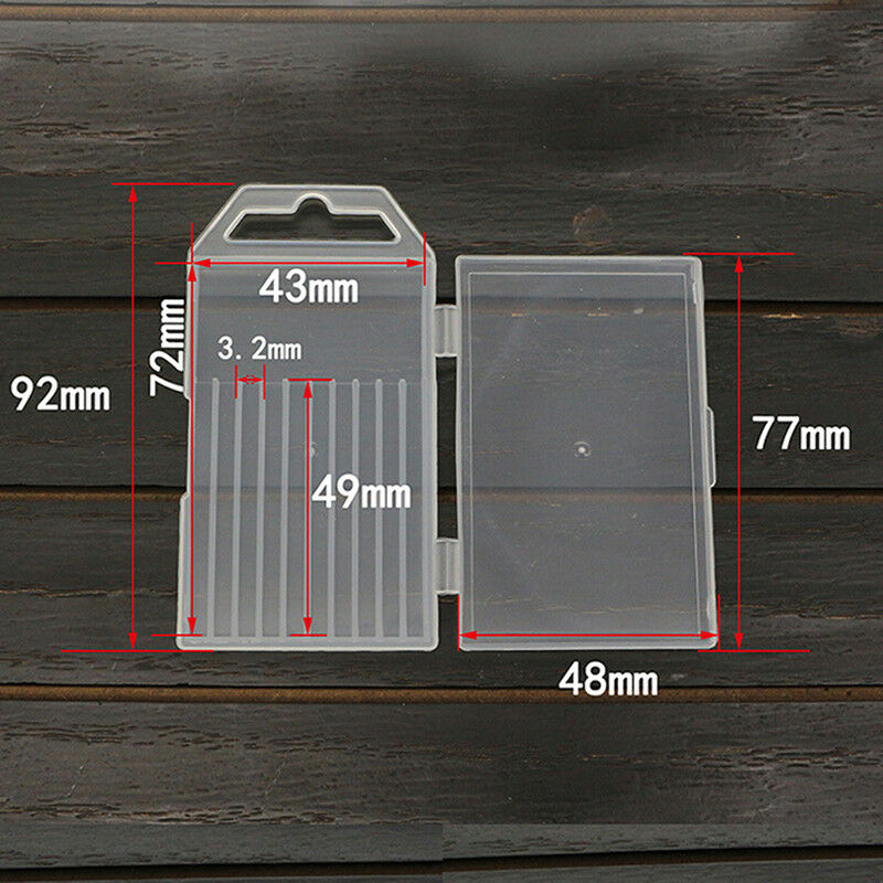1pc plastic transparent drill bit storage box collection container cas.l8