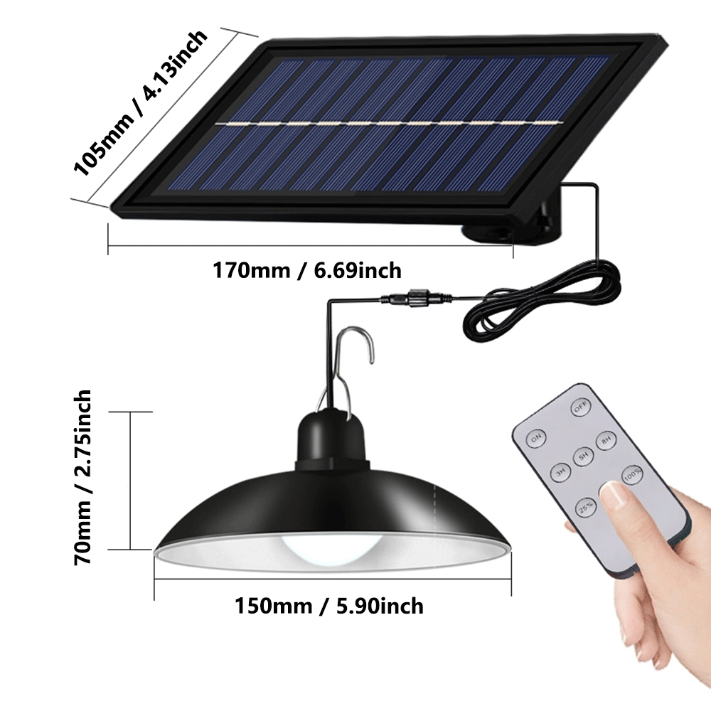 Solar LED Light Outdoor Solar Pendant Light Lamp For Camping Garden Decoration