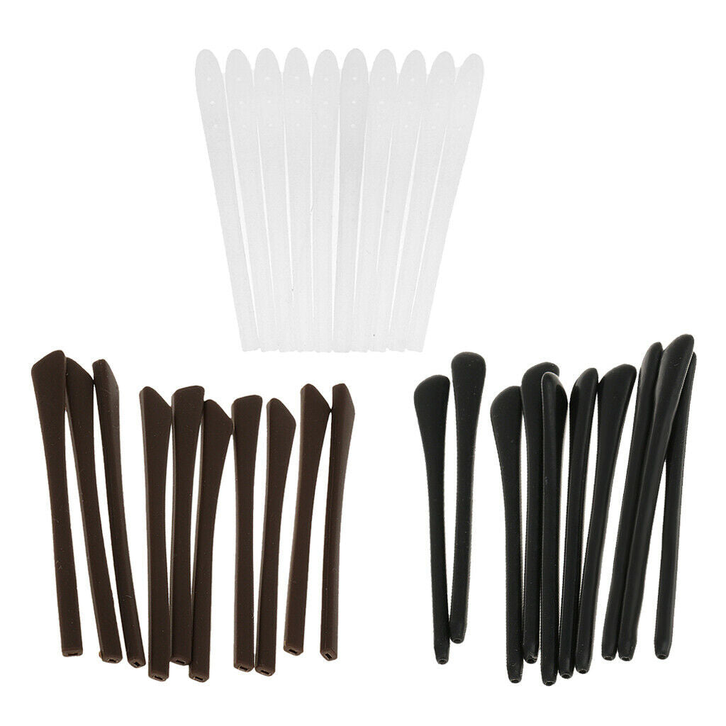 30Pcs/set Gel Eyeglasses Spectacle Frames Temple End Tips Grips Replacement