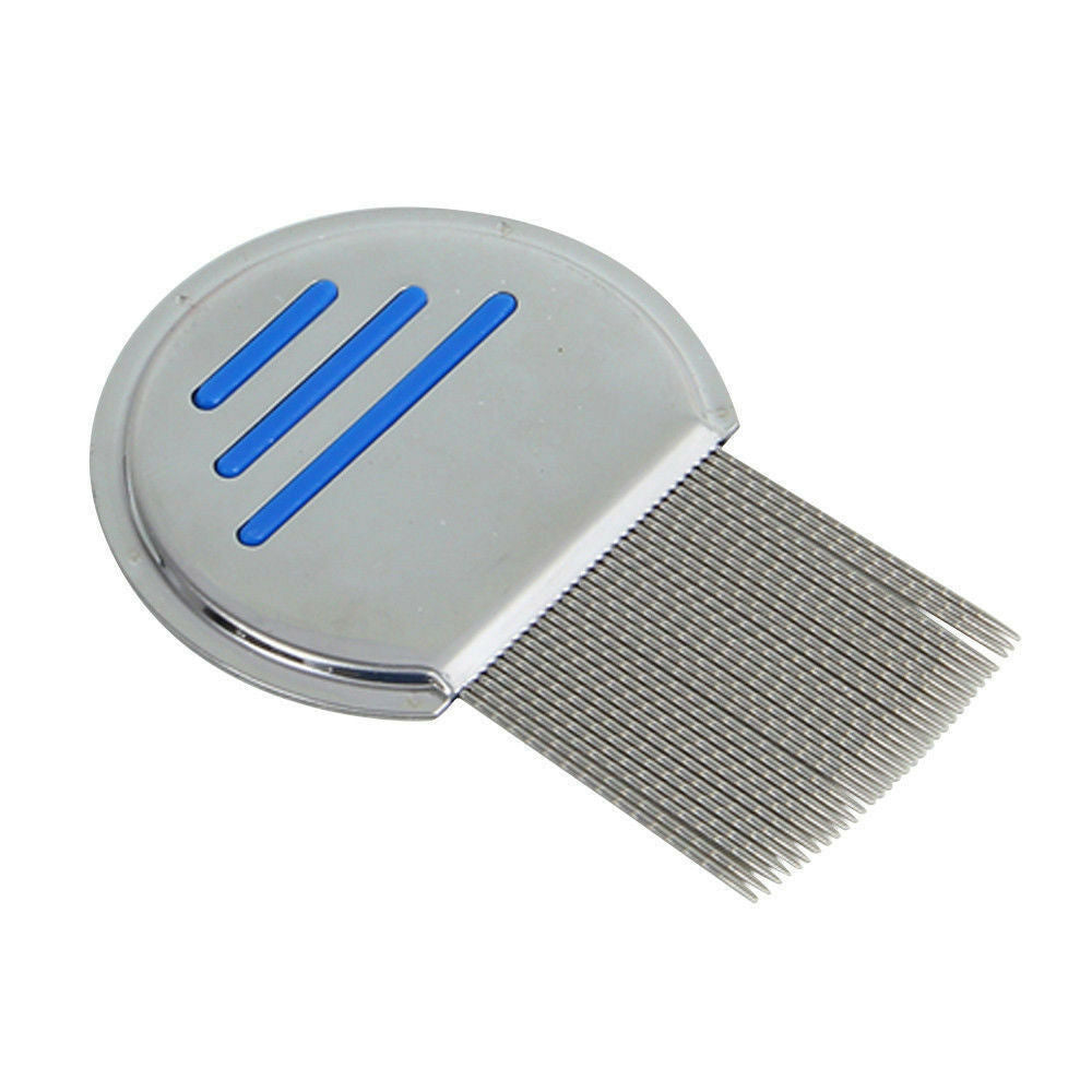 Stainless Steel Hair Lice Comb BrushesTerminator Fine Nit Free Egg Dust Removal