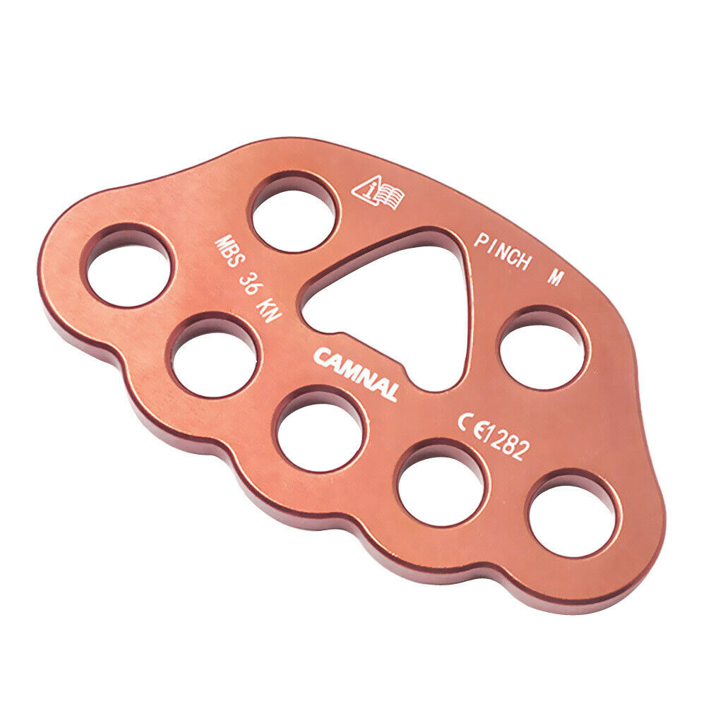 36kN Rigging Plate Bear Paw Anchor Multipliers Rope Connector for Rock Climbing