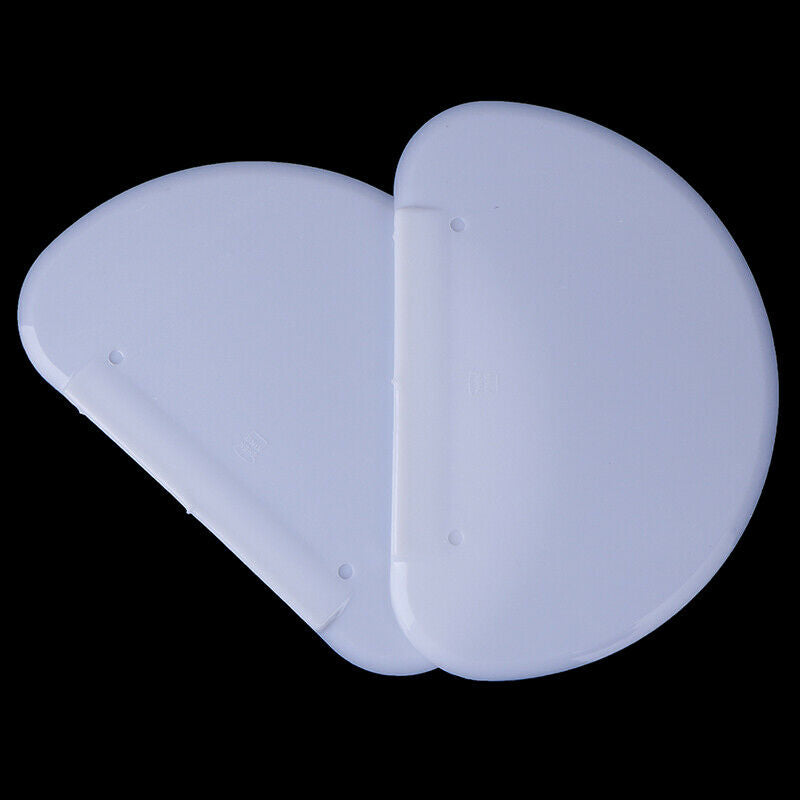 White Pastry Dough Cutter cake Tools Scraper Flexible Safe Plastic Kitche.l8