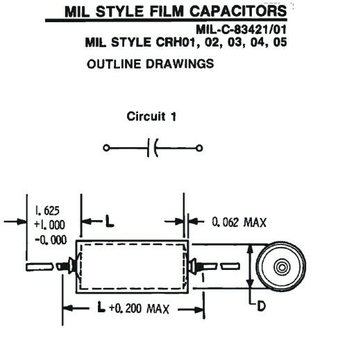 [4pcs] M83421-01-5123S 33nF 400V 1% MKT Axial AXIAL