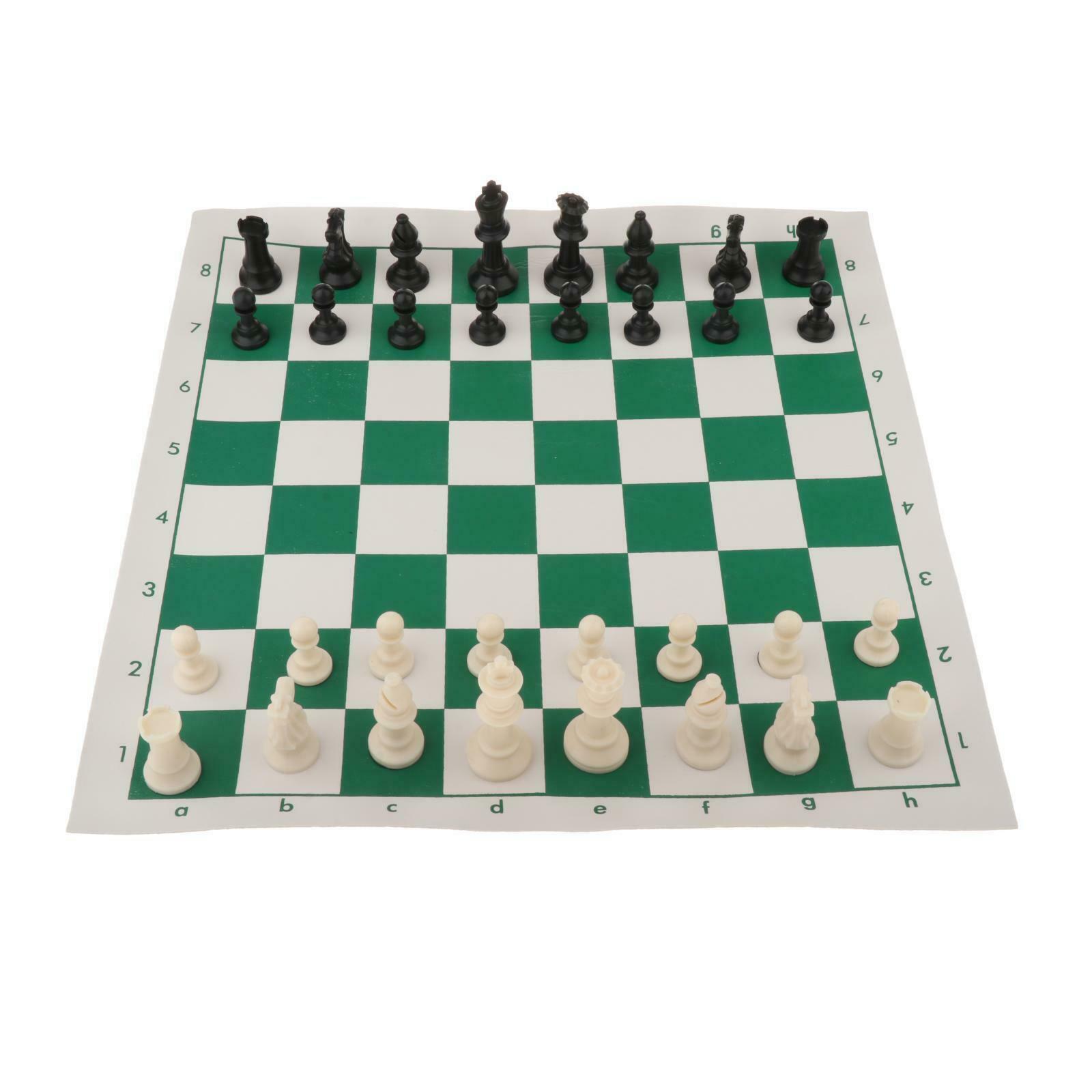 Portable Chess Set 20"x4" Tournament w/ Cylinder Bag for Kids Activities