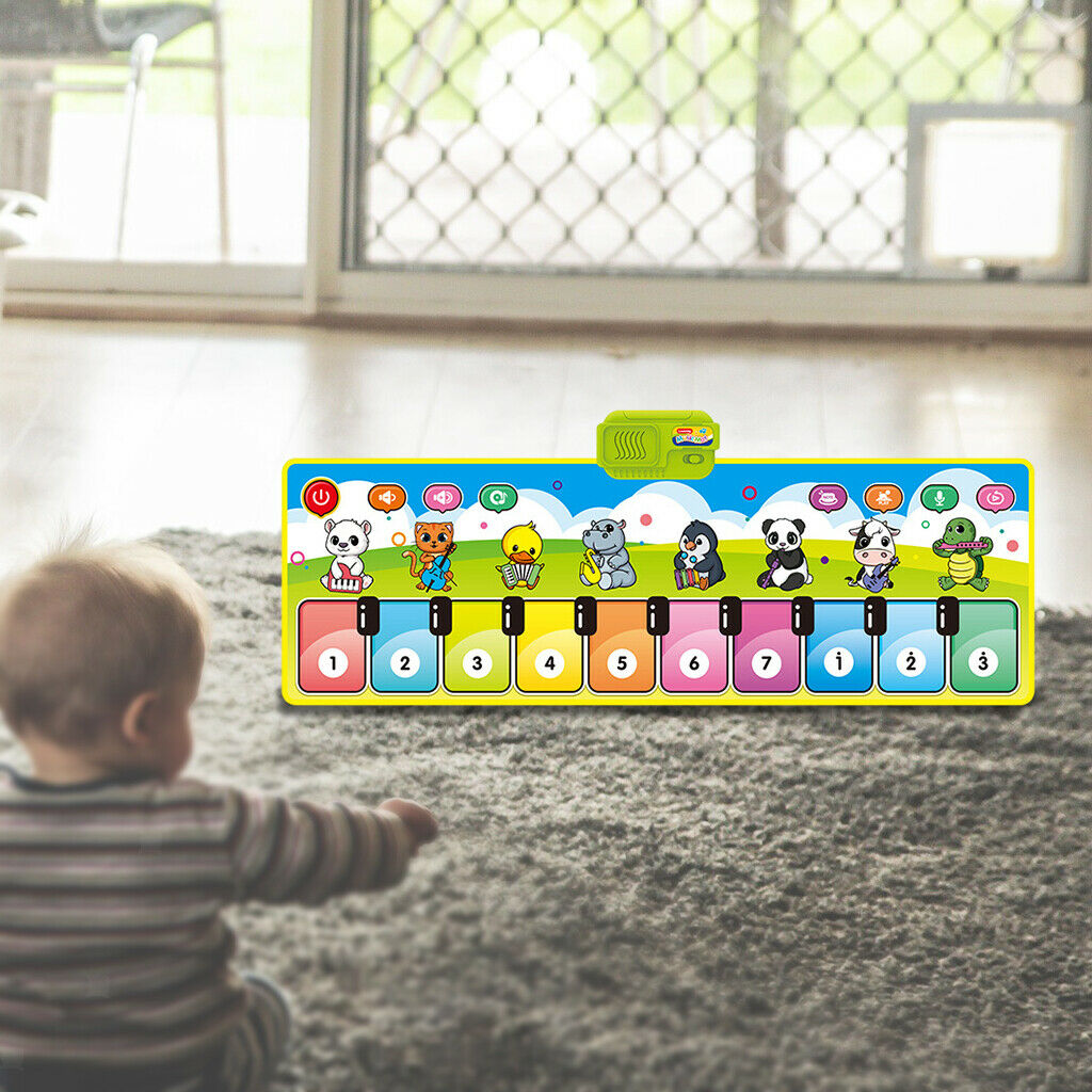 Piano Play Mat Blanket Carpet Playmat Early Developing MatToys for Girl