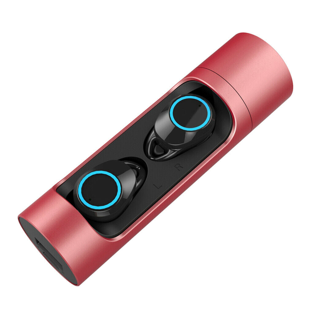 Waterproof X8 Touch Control Bluetooth 5.0 mini Wireless headphones Red