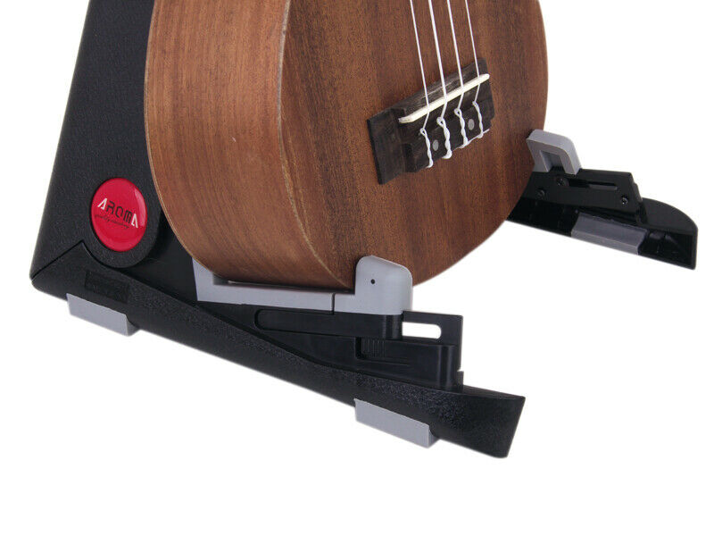 Foldable ABS Floor Stand Holder Black for Ukuleles Violins Fiddle Viola