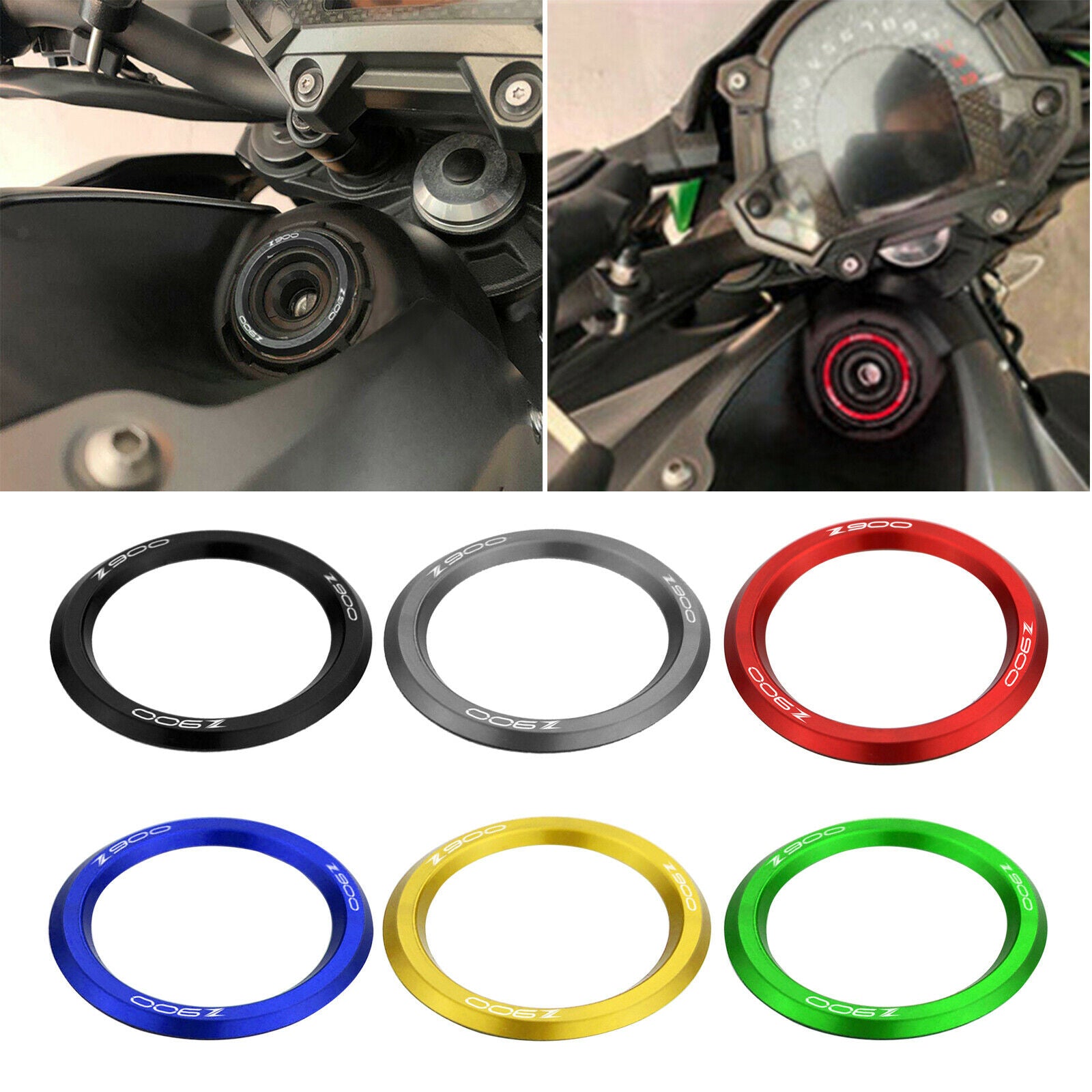 Ignition Key Cover Accessories for Kawasaki Z900 Z900RS 2018 2019 2020 Black