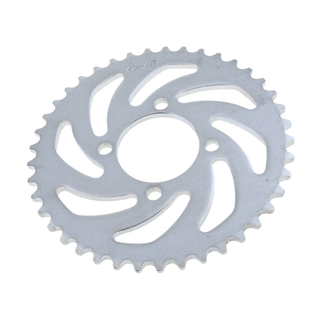 52mm 41T Rear Chain Sprocket Cog 420 Chain 4  Pattern For  125cc