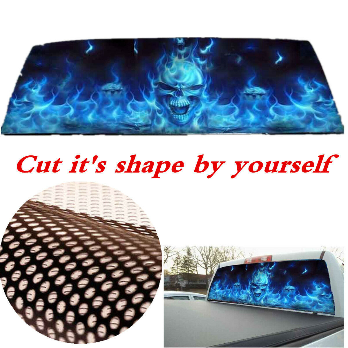 Truck Pickup Rear Window Decor Decals Durable and Vivid Colors Add Touch Feel