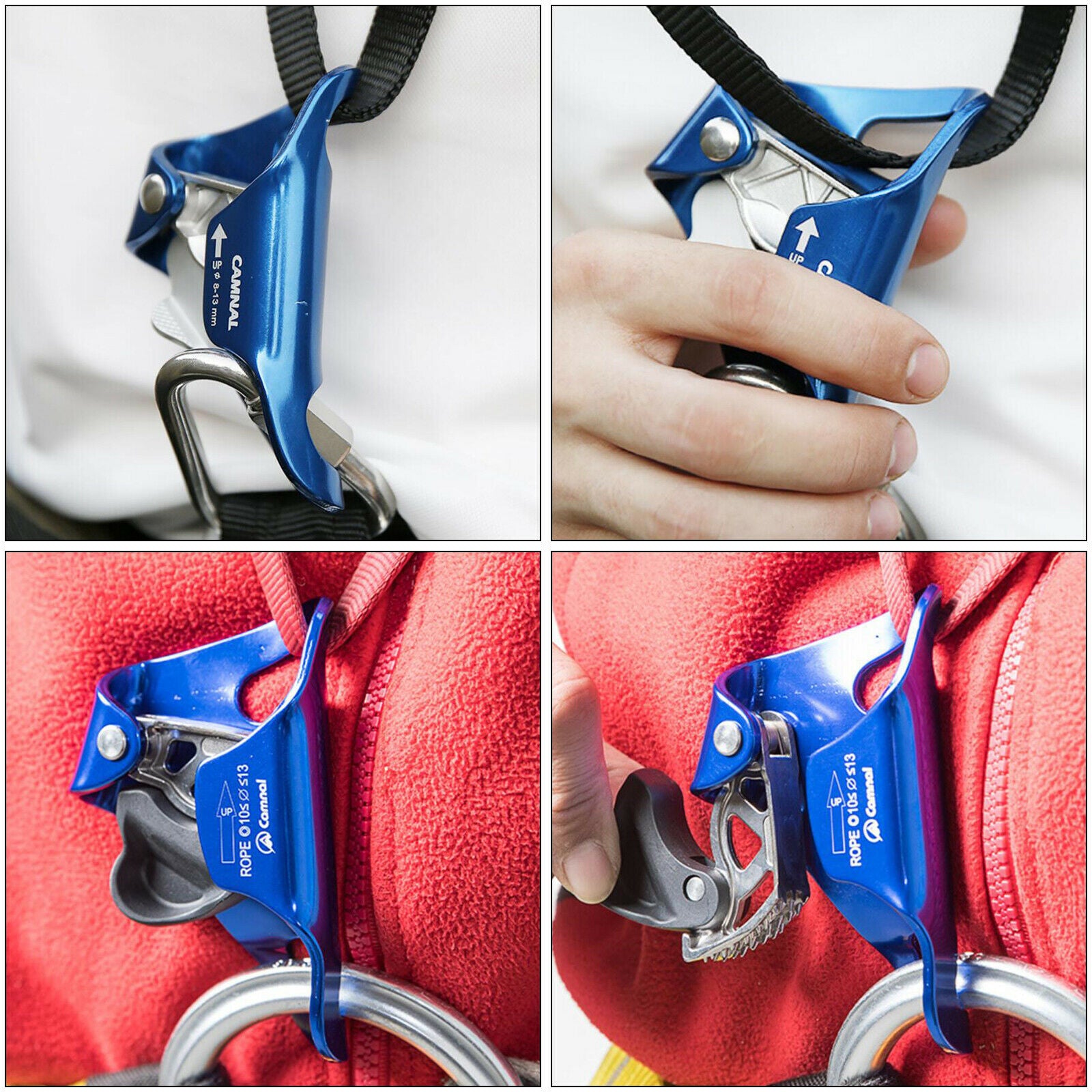 Climbing Chest Ascender Rigging Clamp Gear Equipment Sport Caving Survival