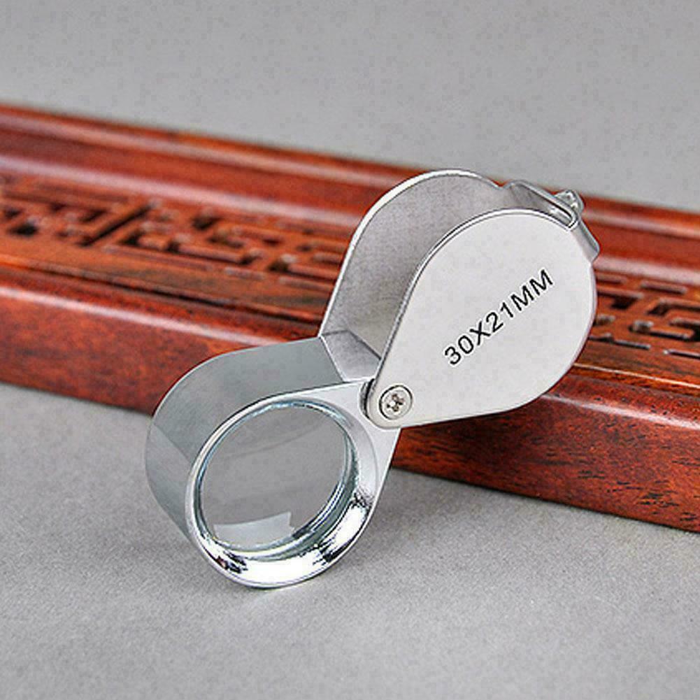 Pocket Jewellers Eye Loupe Magnifier Jewelry Magnifying x Jew O9Z5 21mm X8F8