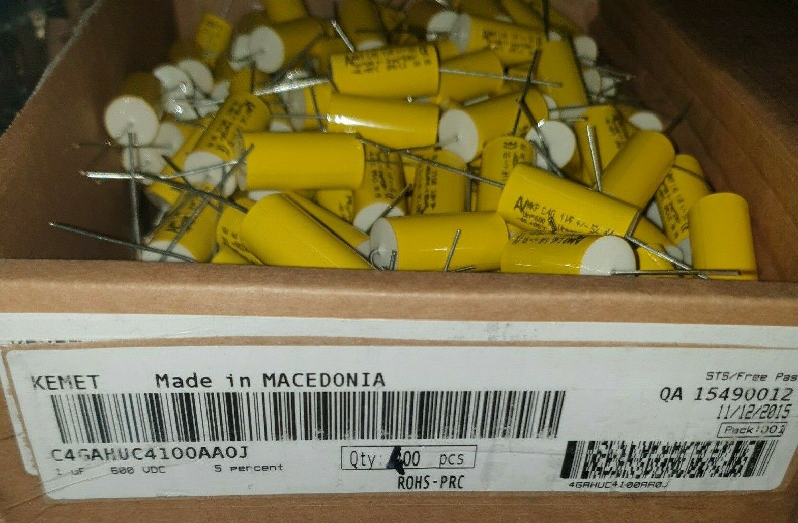 10PCS NEW KEMET ARCOTRONICS C4G 1uF 600V 5% AXIAL HIEND MKP CAPS!C4GAHUC4100AA0J
